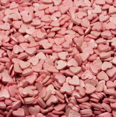 Посыпка кондитерская Сердечки розовые 0,75 кг