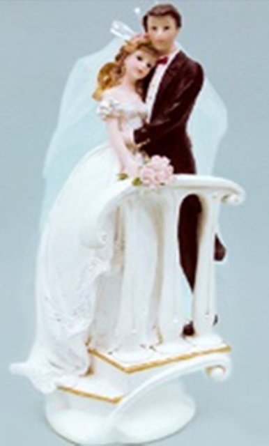 Фигурка на торт Свадебная пара H25 d12 см пластик (2044) СоюзПищеПром