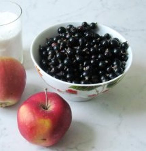 Конфитюр высокой термостабильности с 40% содержанием фруктов черная смородина с яблоком 13 кг