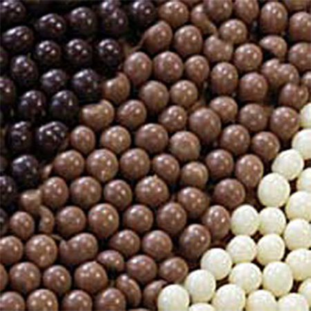 Украшение шоколадное ШАРИКИ КРАНЧ БЕЛЫЕ (короб 2 кг.) 71130 Италия
