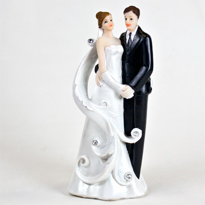 Фигурка для свадебного торта Свадебная пара 16 см