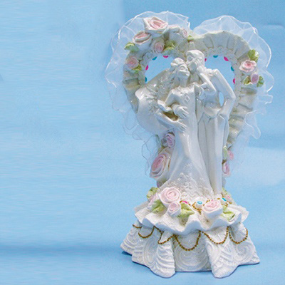 Фигурка для свадебного торта Свадебная пара 18 см