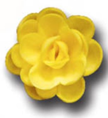 Вафельные Розы малые сложные 80 шт желтые СоюзПищеПром