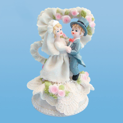 Фигурка для свадебного торта Свадебная пара 14,5 см