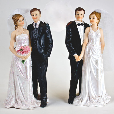 Фигурка для свадебного торта Свадебная пара 20,5 см