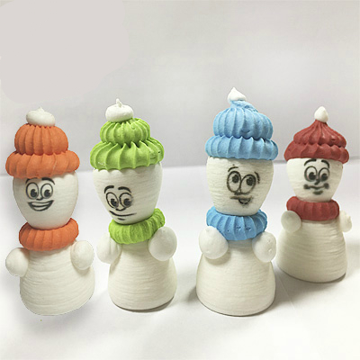 Сахарные фигурки Снеговик в шапке